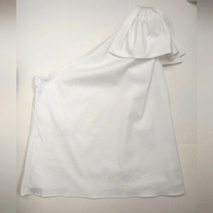 Milly Cindy Asymmetrical One Shoulder
Bow Blouse Top Sz S